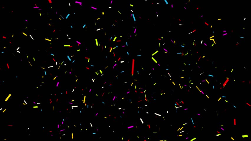 Realistic Multicolored Confetti Bottom_Center_Rectangle Shape Gunshot Popper Explosions Shooting Falling black/green background. Wedding, Birthday, Celebration, Carnival, Party or Holiday.4k | Shutterstock HD Video #1009870280