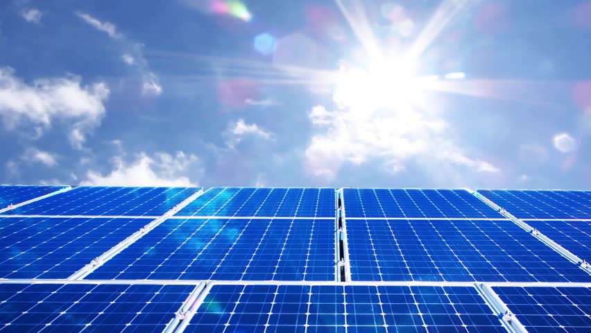 Solar Panels Background Stock Footage Video (100% Royalty ...