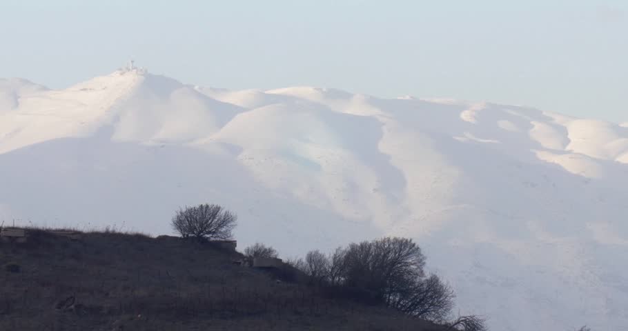 Mount Hermon Covered with snow Israel