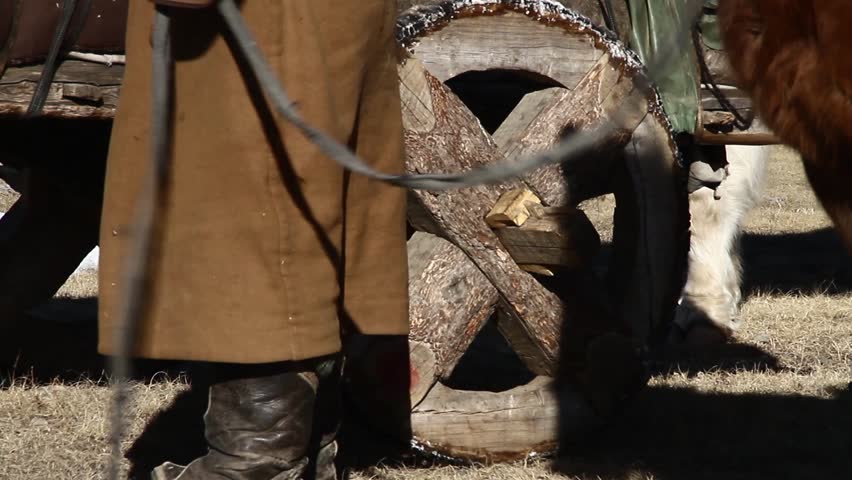 Mongolian nomad wooden weel