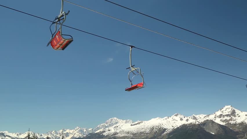 Ski lift somewhere in the Alps