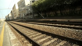Train tracks in Italy