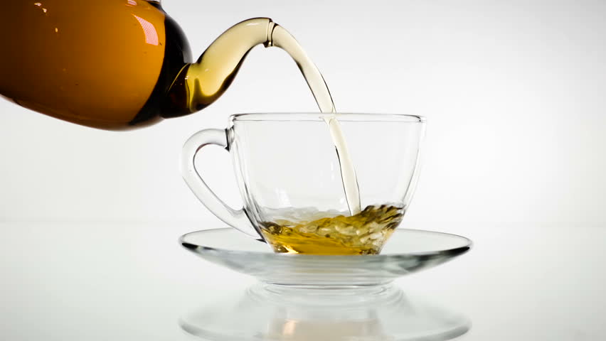 transparent glass tea cups