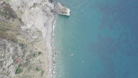 Drone over Amalfi Coast. Beautiful coastline, cliffs, green trees and Mediterranean sea. Video shot in 4K with a DJI Mavic Pro. 6