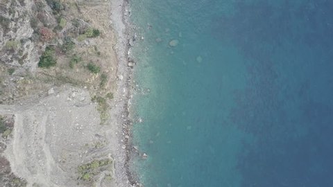 Drone over Amalfi Coast. Beautiful coastline, cliffs, green trees and Mediterranean sea. Video shot in 4K with a DJI Mavic Pro. 7