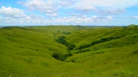 Time-lapse video of Soft White Clouds at Bukit Warinding, Sumba, Indonesia