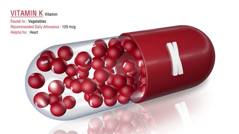 Vitamin K - Animated Vitamin Capsule Concept