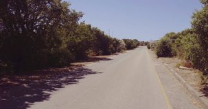 SARDINIA, ITALY – JULY 2016 : Video shot of driving in beautiful landscape on a sunny day