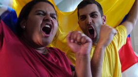 Colombian Friends Celebrating with National Flag - Powered by Shutterstock - Get 15% off with code: PIKWIZARD15
