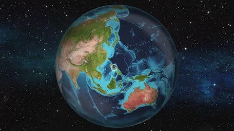 Earth Zoom In Map - Manila