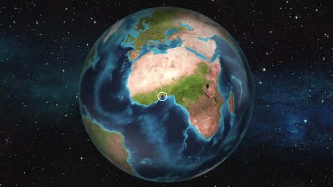 Earth Zoom In Map - Lome