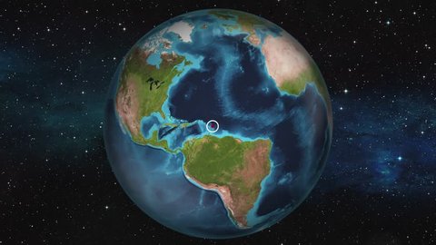 Earth Zoom In Map - Bridgetown
