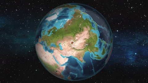 Earth Zoom In Map - Bishkek