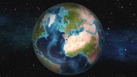 Earth Zoom In Map - Rabat