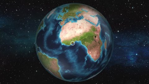 Earth Zoom In Map - Abidjan