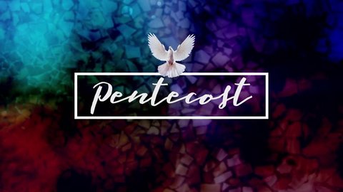 Colorful Pentecost Title Background Video Loop