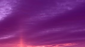 Cloud chenge colors in sunny day, orange,pink cloud, blue rain cloud in bad weather, Red purple orange blue pink sunset sky cloud Red purple cloudscape time lapse background. REAL 4K.