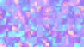 Moving transparency squares. Polygonal pixel art style. Looping footage.