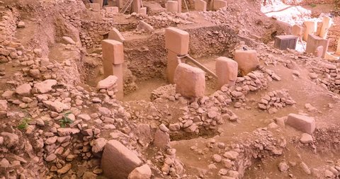 Gobeklitepe temple, The oldest temple ruins of the world (Göbeklitepe was built exactly 12,000 years ago today) - Urfa, Turkey