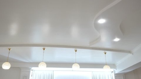 chandelier in a restaurant, interior element