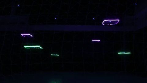 The drones indoor light dance show
