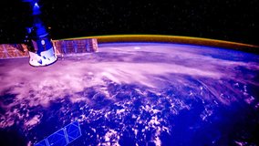Planet Earth seen from the International Space Station with Aurora Borealis over the earth, Time Lapse 4K. Images courtesy of NASA Johnson Space 