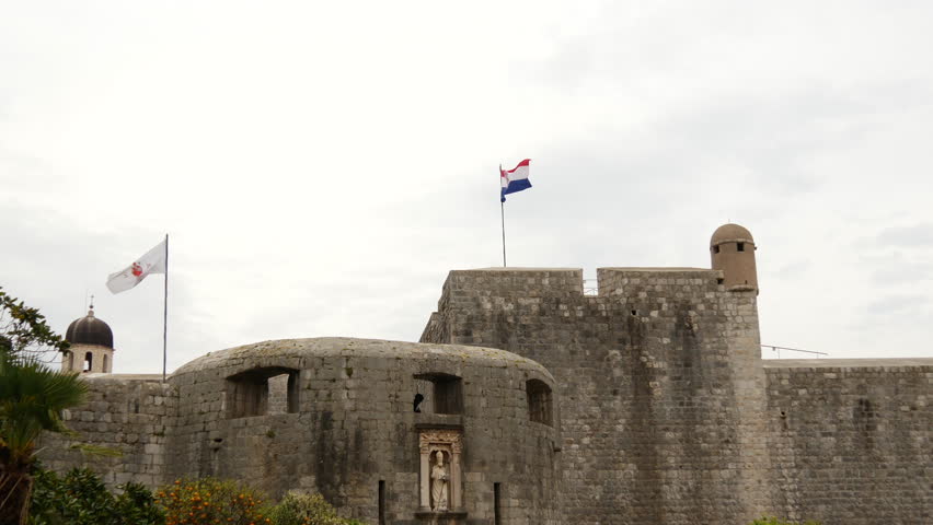 Castle in old town from Dubrovnik Croatia