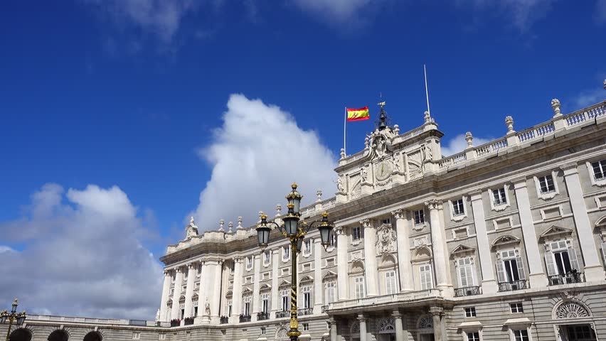 The royal palace in Madrid.
