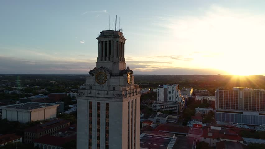 4k Aerial University of Texas Stock Footage Video (100% Royalty-free ...