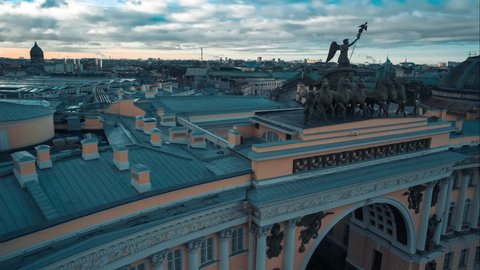 unusual St. Petersburg, winter palace, palace square, Alexander Column