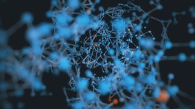 Animation depicting a molecular network. 4K UHD. - Powered by Shutterstock - Get 15% off with code: PIKWIZARD15