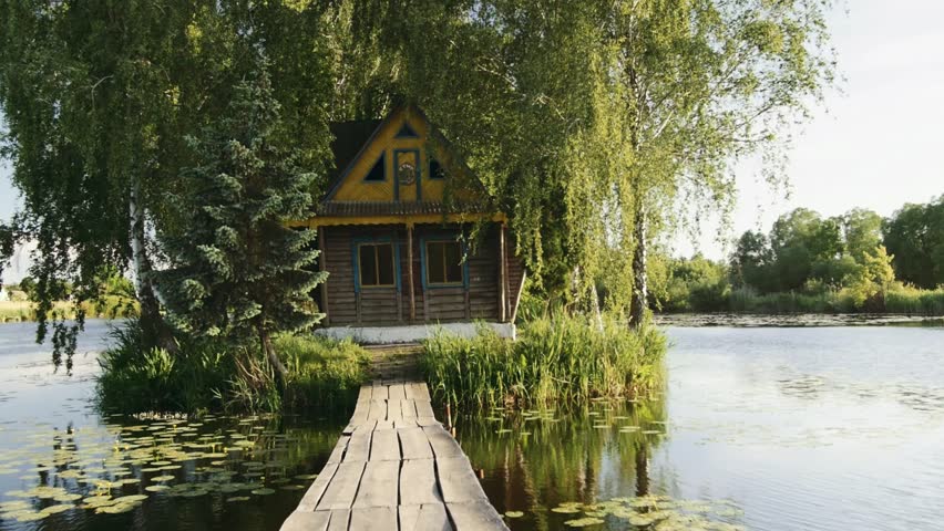 Beautiful Fairy-tale house in the middle of the lake