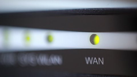 Wi Fi router blinking indicators