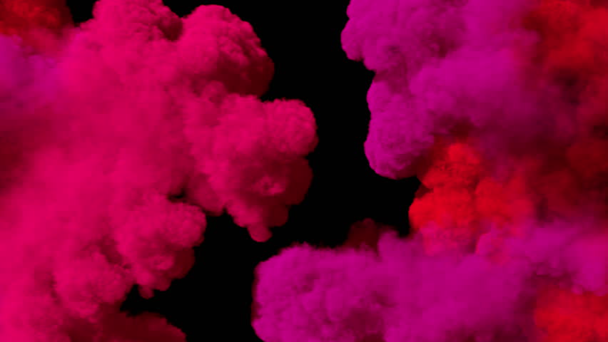 Spreading colored smoke, wiping frame horizontally. Short distance. Good for wipe transitions & overlay effects. Separated on pure black background, contains alpha channel.