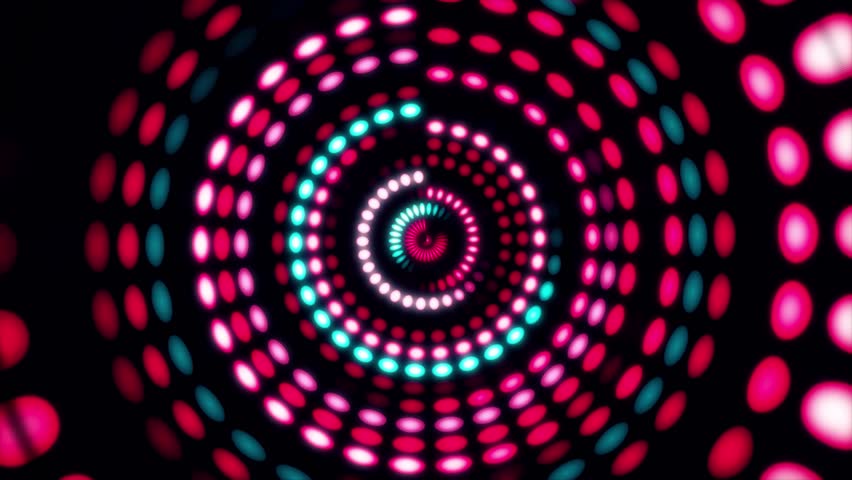 Colorful dance floor with several shining. Sound waves, Dance of lines and light. Rainbow spectrum of colors. Disco dancing and electronic music background. Circle audio equalizer background with Royalty-Free Stock Footage #1010309810