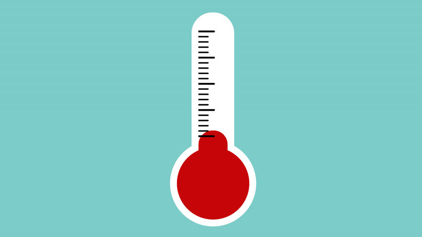 Flat Illustrated Thermometer Animated To Stock Footage Video 100 Royalty Free Shutterstock