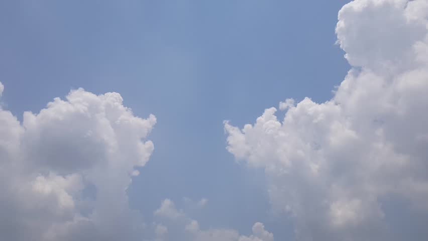 Time Lapse Blue sky with white clouds