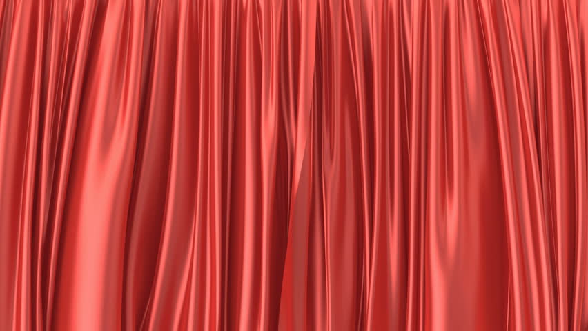 3D animated intro of the red window curtain, alpha matte is included | Shutterstock HD Video #1010325386