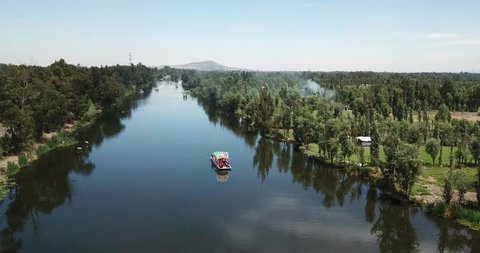 Old Cuemanco channel and Xochimilco Lake, floating gardens and Aztec legacy
