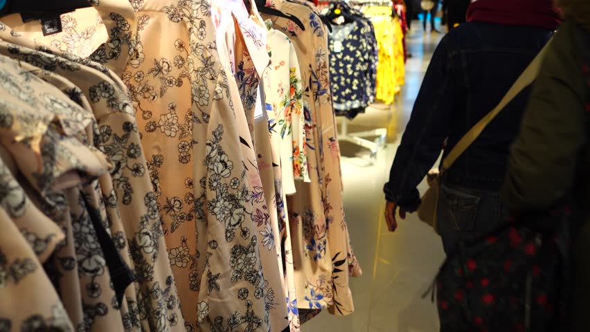 Shopping in Europe. The choice of goods in the outlet. Discounts in shops of Europe.	