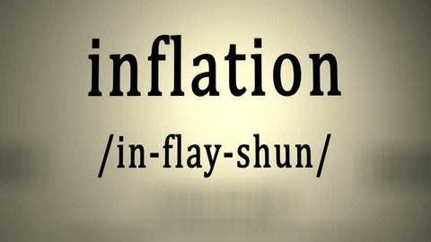 This animation includes a definition of the word inflation.
