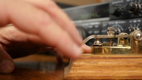Sending Morse code on a shortwave radio station