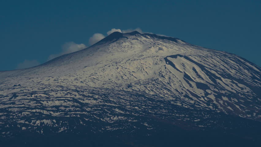 Static Close up of Mount Etna