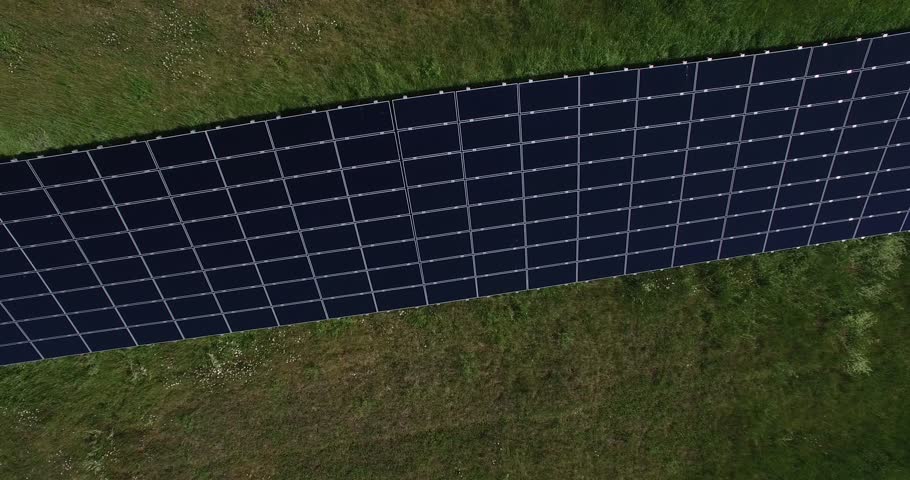 Solar farm or solar field in Bavaria at a bright sunshiny day. Royalty-Free Stock Footage #1010366066