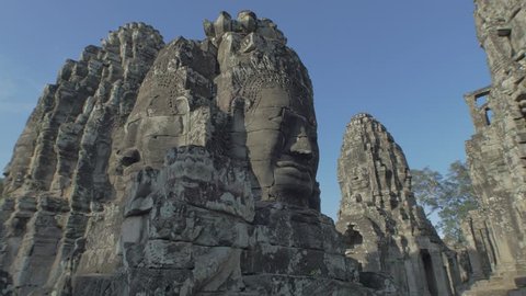 Bayon Temple gliding right for Color Grading