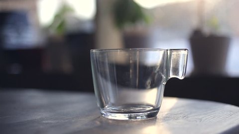 Glass Of Water Stand On Stock Footage Video 100 Royalty Free Shutterstock