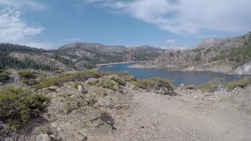 The Rush Creek Trail in the High Sierra Mountains in Ansel Adams Wilderness in California