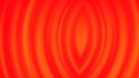 video with a smooth red background and with an image formed by oval lines that open and close with oval movements that form in the center with yellow and orange tones
