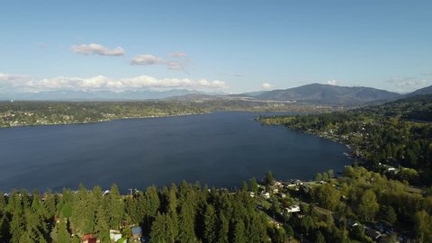 Lake Sammamish Bellevue Washington Aerial