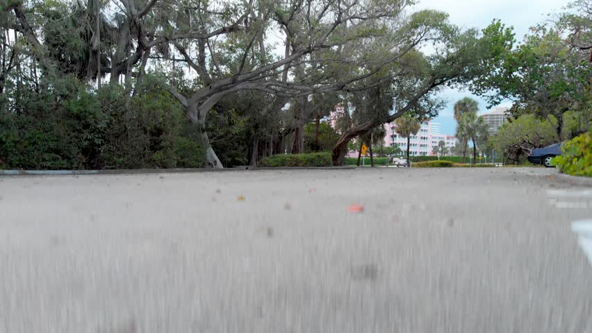 Going up in the sky with Boca Raton skyline, Florida.